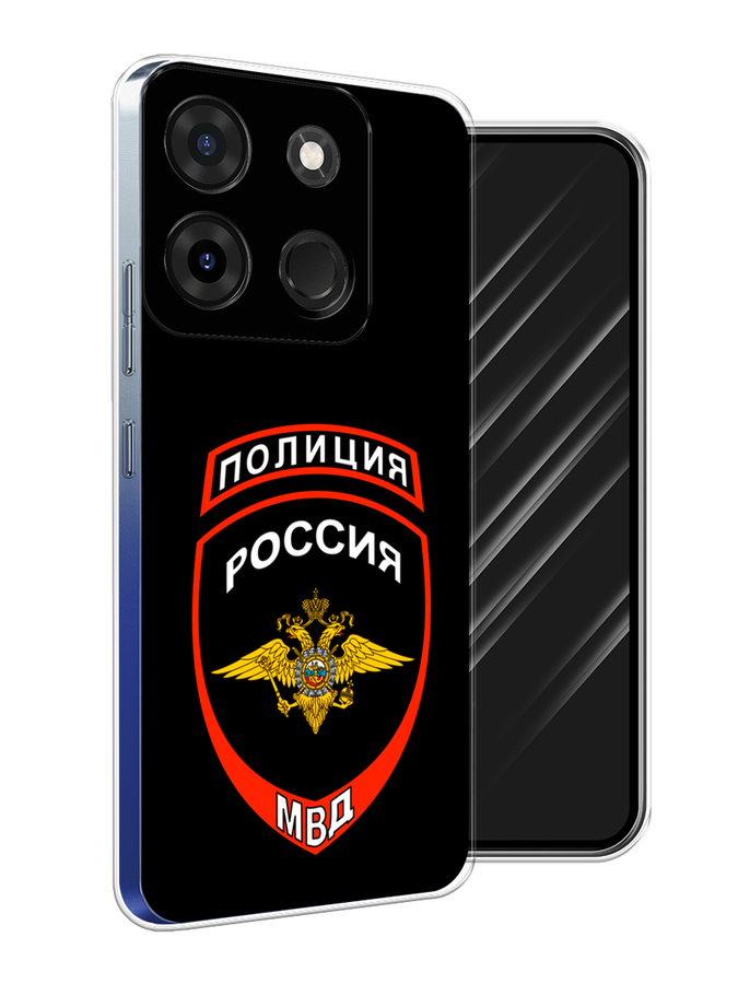 

Чехол Awog на Infinix Smart 7 Plus "Полиция шеврон", Черный;красный;белый, 3103950-5