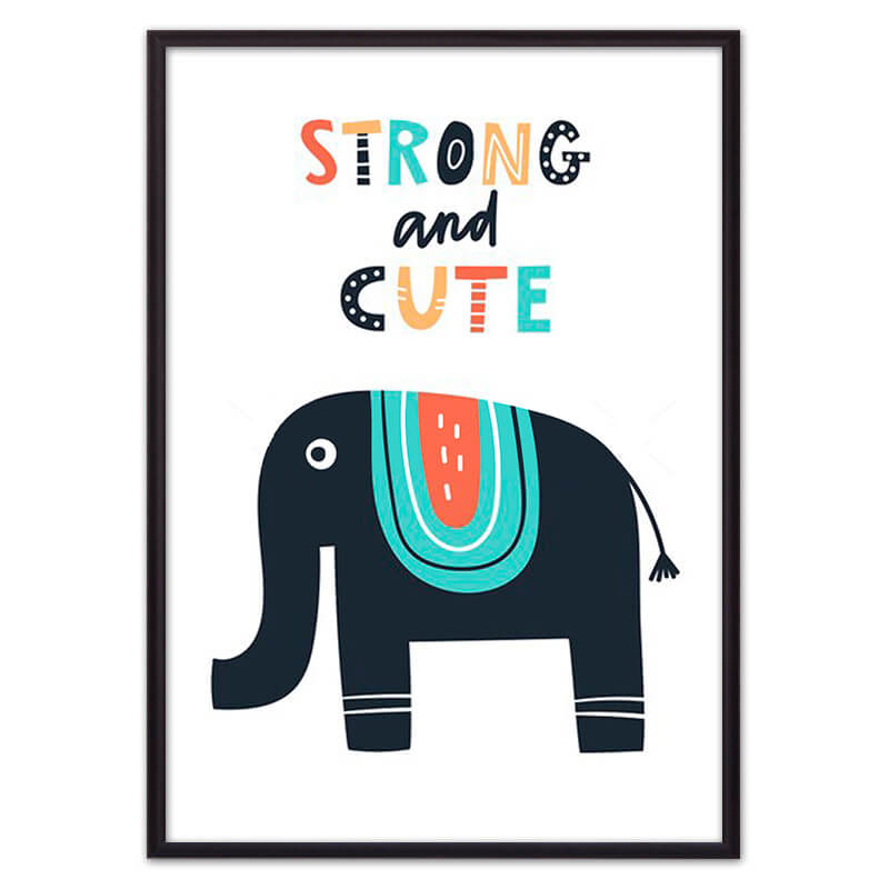 

Слон "Strong & cute" ВЫБОР РАЗМЕРА:50 х 70 см