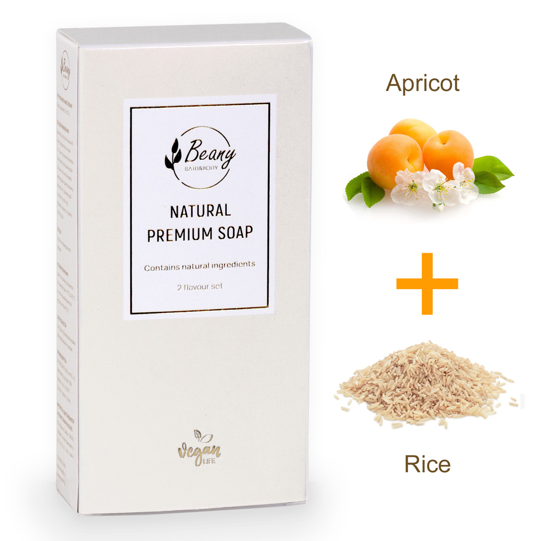 Подарочный набор турецкого мыла Beany Apricot + Rice 120 г х 2 шт. грамматика турецкого языка краткий курс