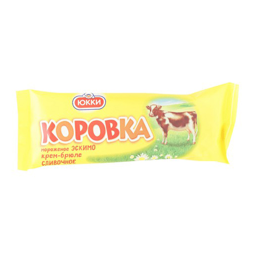 

Мороженое сливочное Юкки Коровка крем-брюле в карамельной глазури 65 г