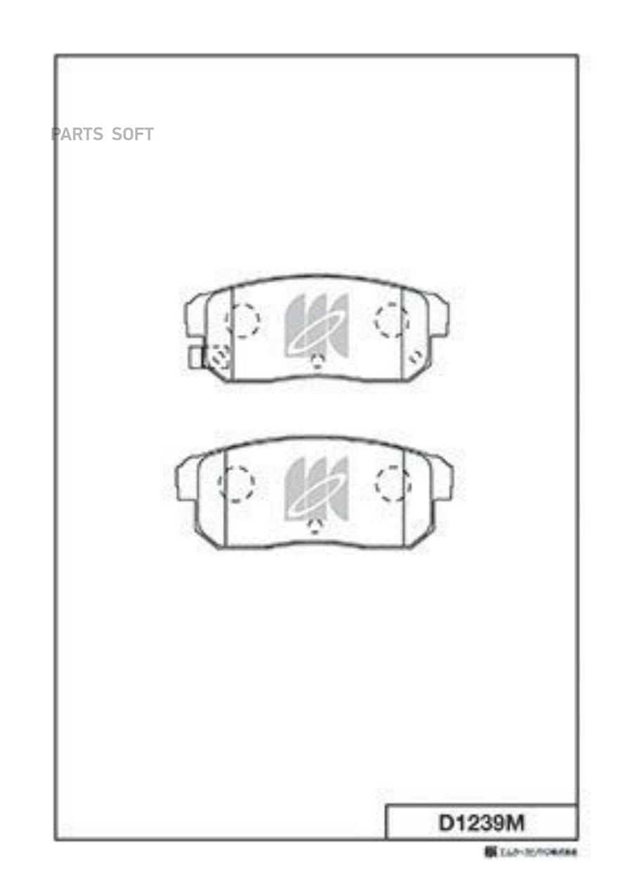 

Тормозные колодки Kashiyama дисковые D1239M