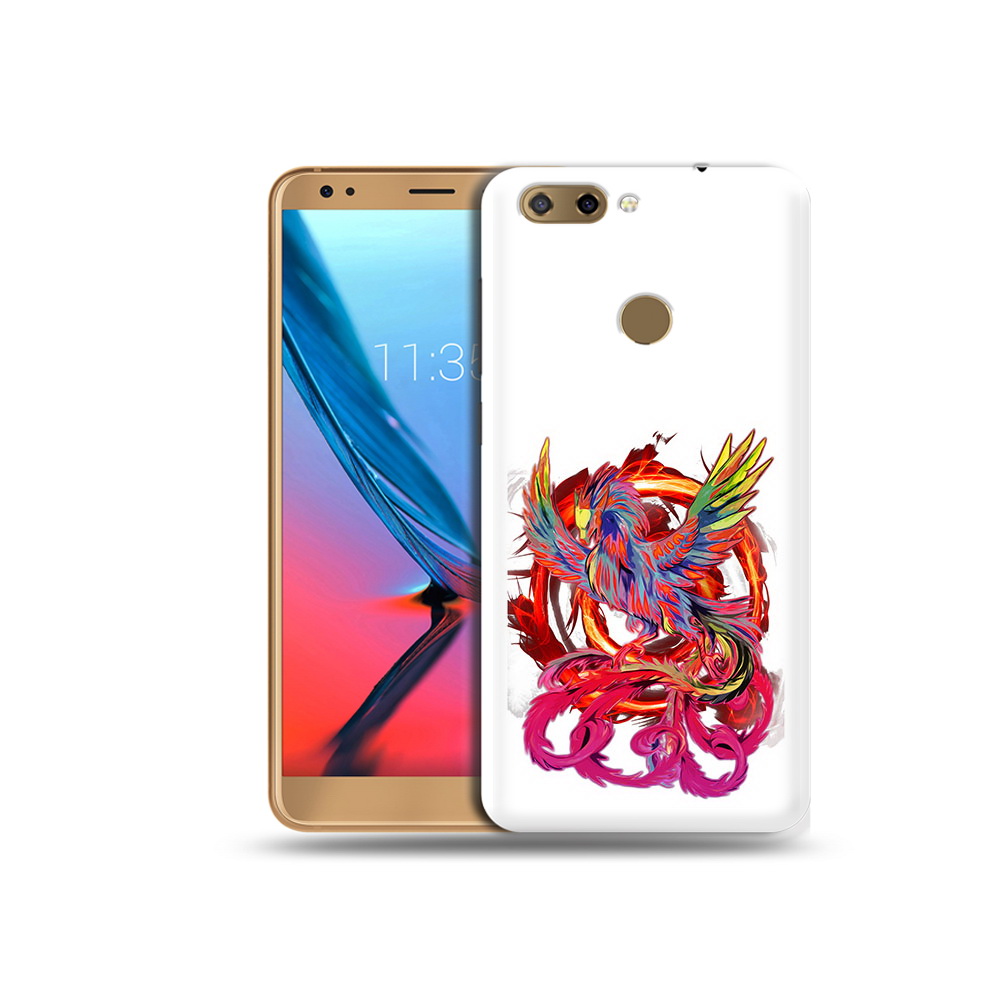 

Чехол MyPads Tocco для ZTE Blade V9 красочный феникс (PT106427.464.414), Прозрачный, Tocco