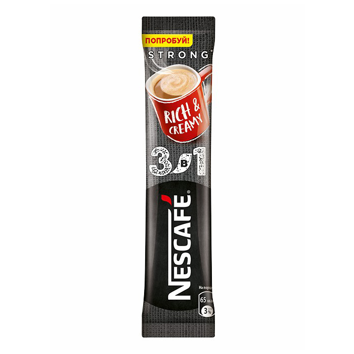 

Кофейный напиток Nescafe 3 в 1 Крепкий растворимый 16 г 10 шт