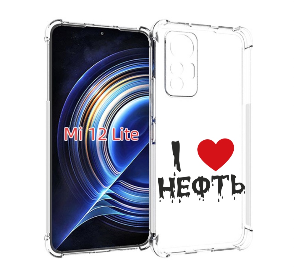 

Чехол MyPads нефть для Xiaomi 12 Lite, Прозрачный, Tocco