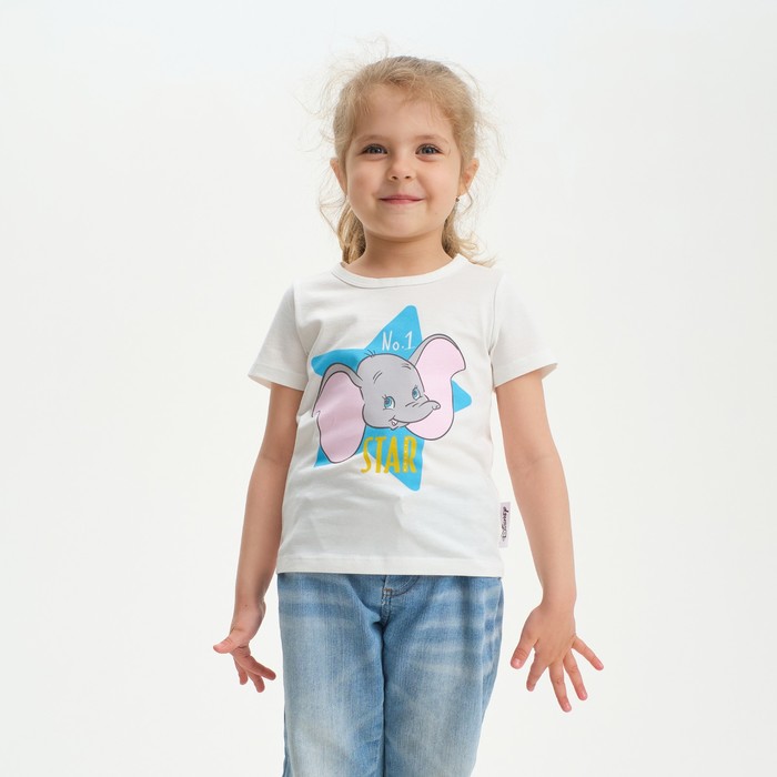 

Футболка детская Dumbo Disney, 86-92, белый, Дамбо