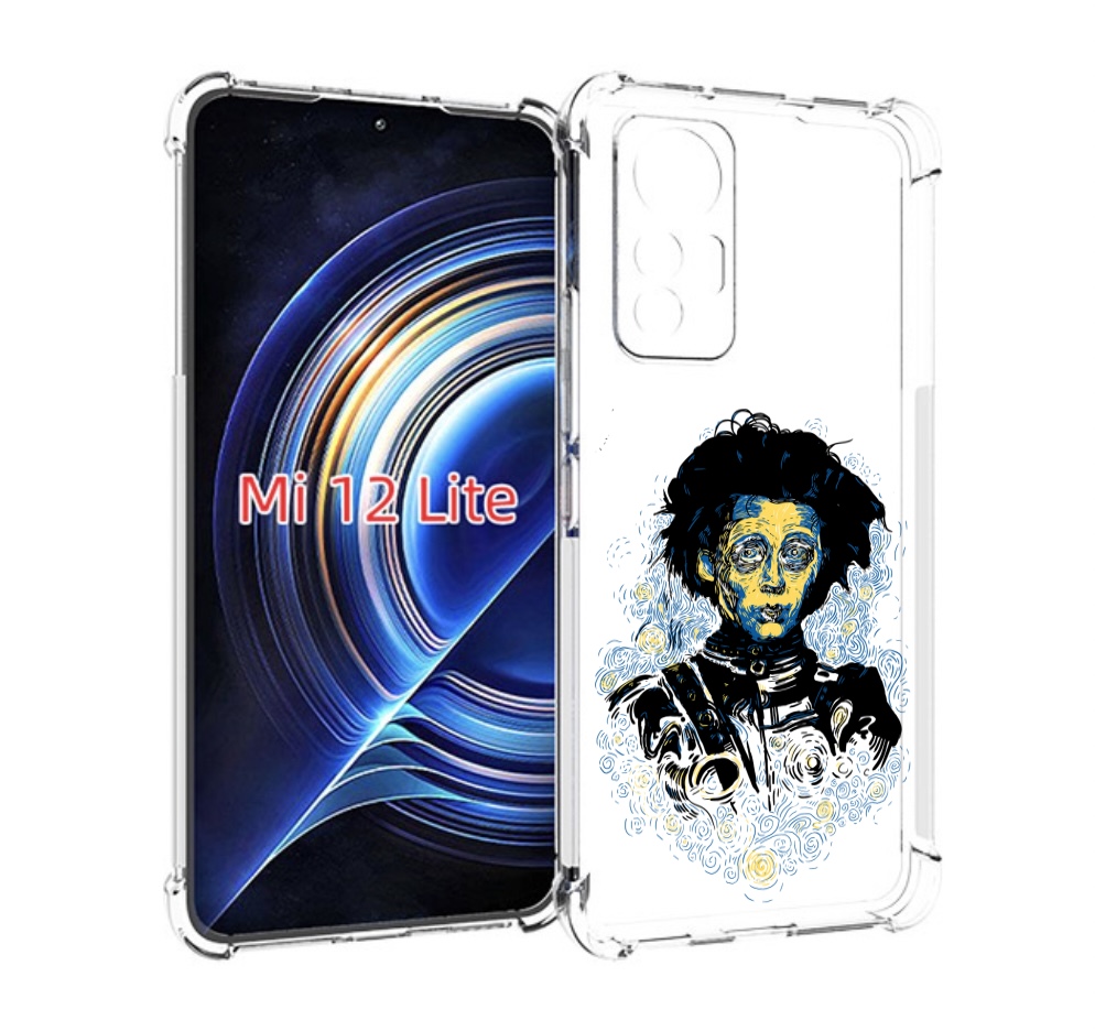 

Чехол MyPads парень черно-белый абстракция для Xiaomi 12 Lite, Прозрачный, Tocco