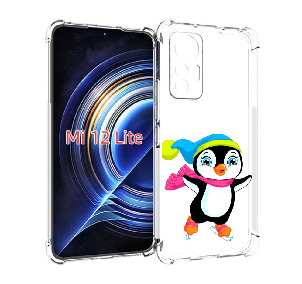 

Чехол MyPads пингвин на коньках для Xiaomi 12 Lite, Прозрачный, Tocco