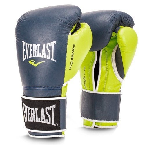 фото Перчатки тренировочные everlast powerlock bl/grn 14 oz