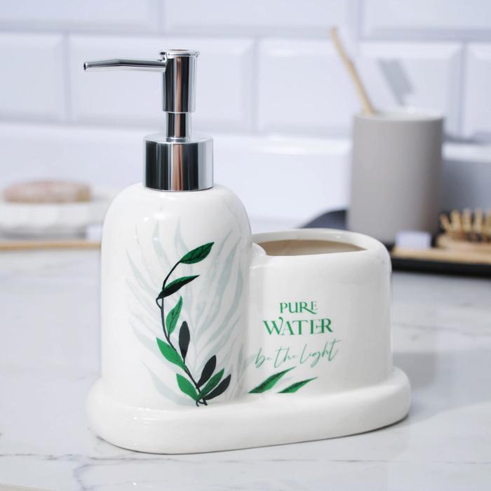 

Дозатор для мыла со стаканом Pure water, 300 мл