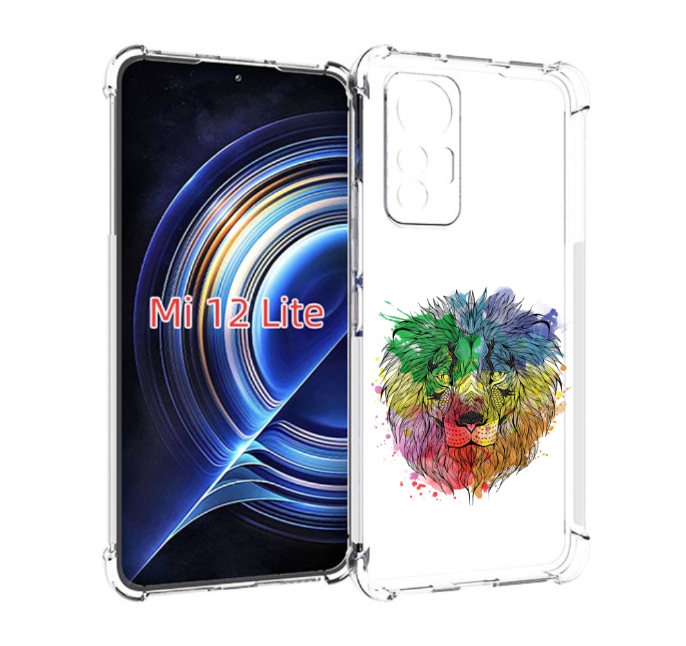 

Чехол MyPads разноцветный гордый лев для Xiaomi 12 Lite, Прозрачный, Tocco