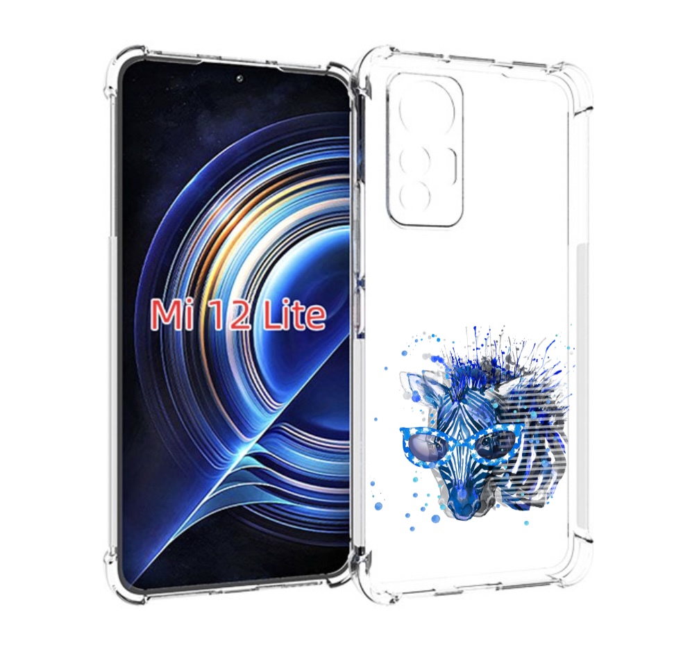 

Чехол MyPads расплывчатая зебра для Xiaomi 12 Lite, Прозрачный, Tocco