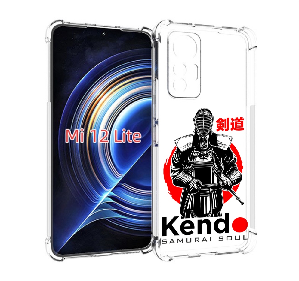 

Чехол MyPads рисованый самурай для Xiaomi 12 Lite, Прозрачный, Tocco