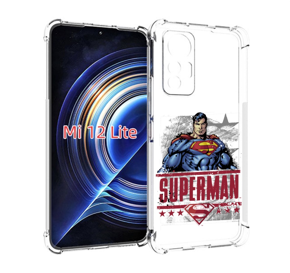 

Чехол MyPads рисунок супермен для Xiaomi 12 Lite, Прозрачный, Tocco