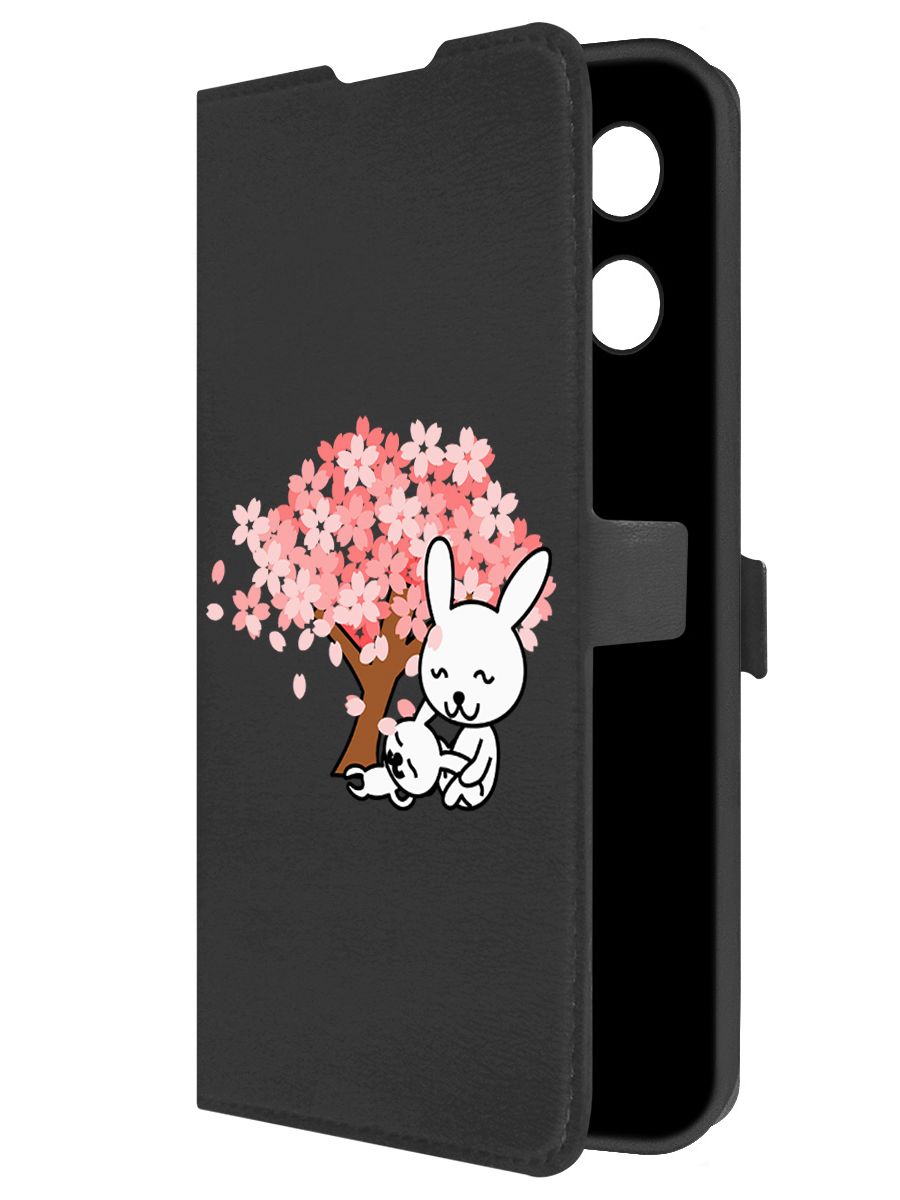 

Чехол-книжка Krutoff Eco Book для Tecno Camon 30S Pro Кролики (черный)