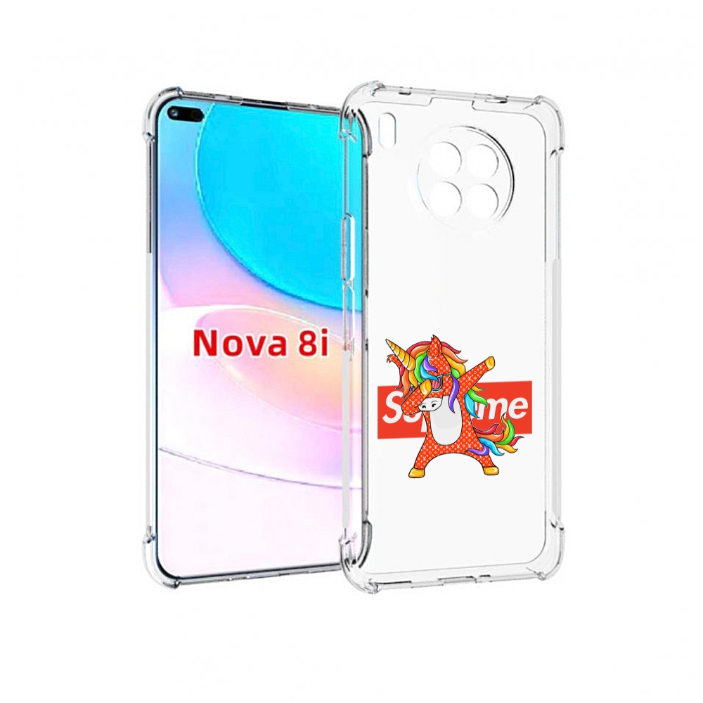 

Чехол бампер MyPads Единорог-суприм для Huawei Nova 8i, Прозрачный, Tocco