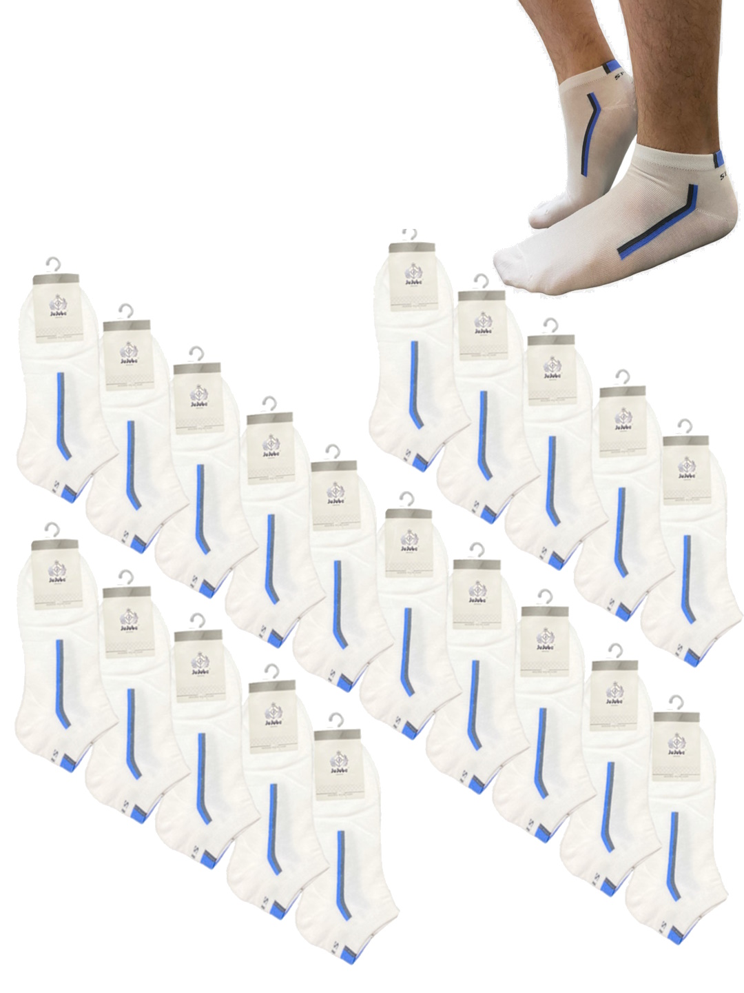 Комплект носков мужских JuJuBe F562 белых 41-47