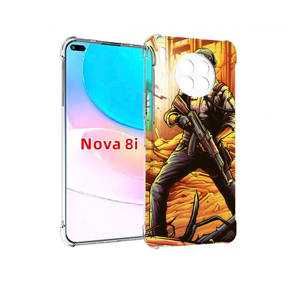 

Чехол бампер MyPads Пабг для Huawei Nova 8i, Прозрачный, Tocco