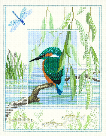 

Набор для вышивания Derwentwater Designs "Kingfisher", арт.WIL1