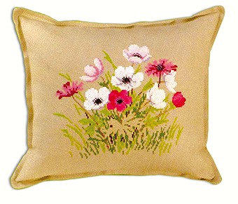фото Набор для вышивания подушки "цветы", арт.01 4401 eva rosenstand
