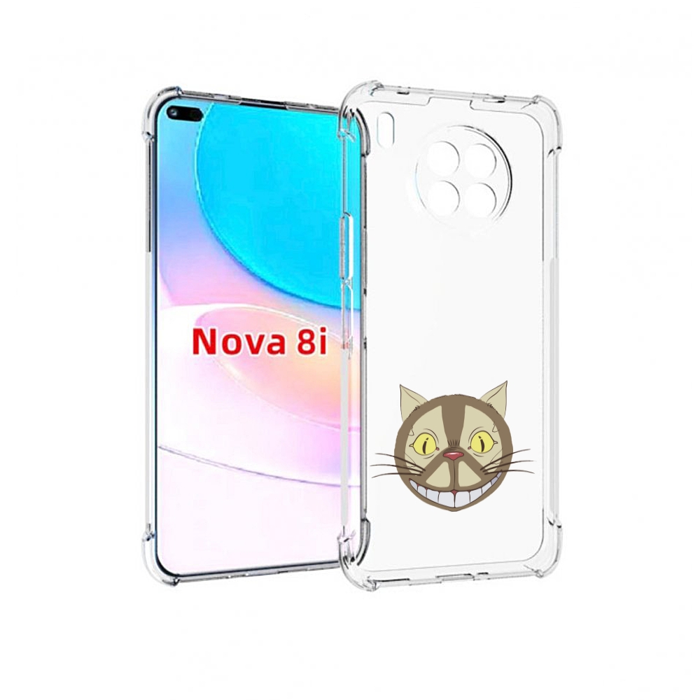 

Чехол бампер MyPads Чеширский кот для Huawei Nova 8i, Прозрачный, Tocco