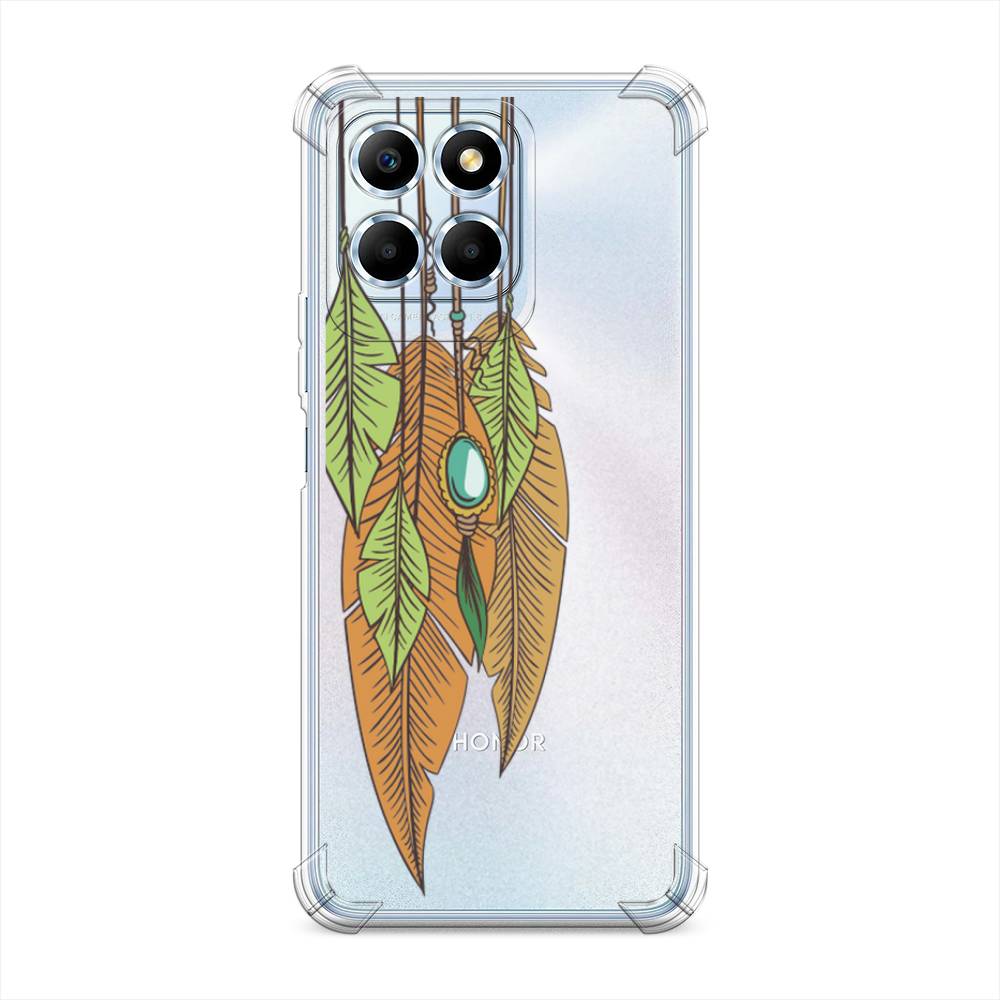 

Чехол Awog на Honor X6/X6s "Оберег перья", Коричневый, 6109551-1
