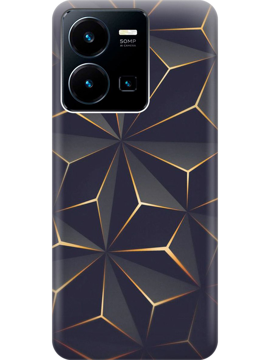 

Силиконовый чехол на Vivo Y35 с принтом "Графитовый узор", Прозрачный;оранжевый;черный, 743695031