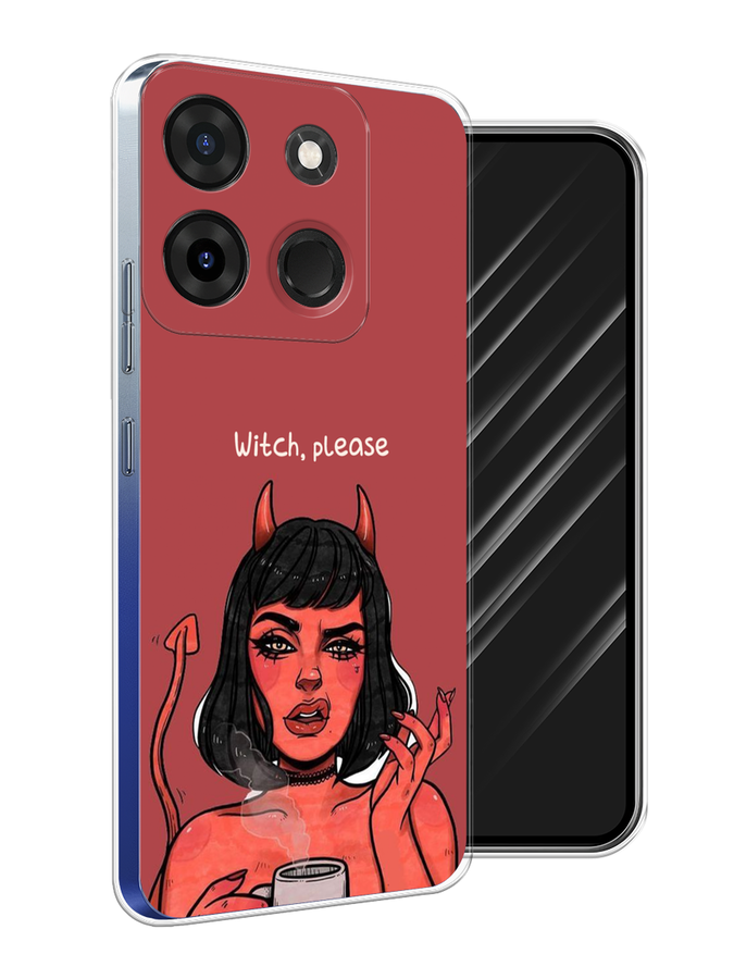 

Чехол Awog на Infinix Smart 7 Plus "Evil Girl", Бордовый;черный, 3103950-6