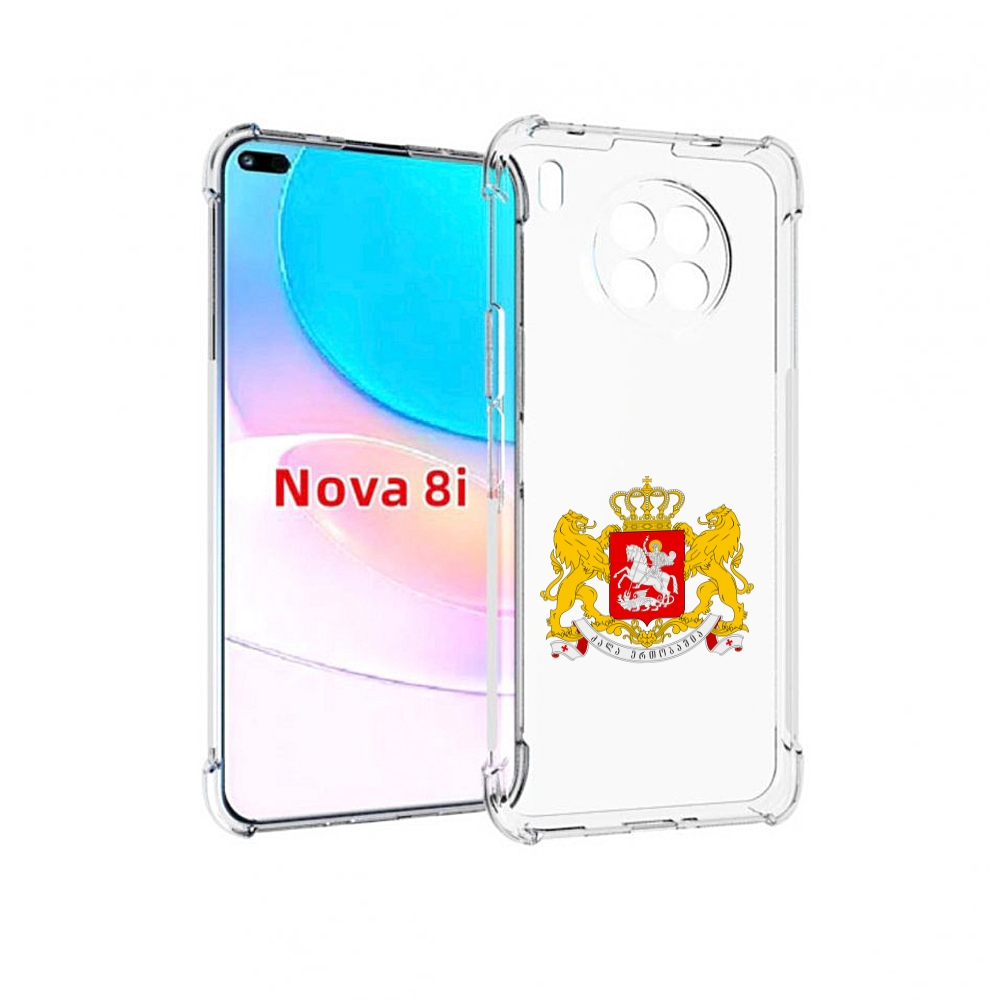 

Чехол бампер MyPads герб-грузии для Huawei Nova 8i, Прозрачный, Tocco