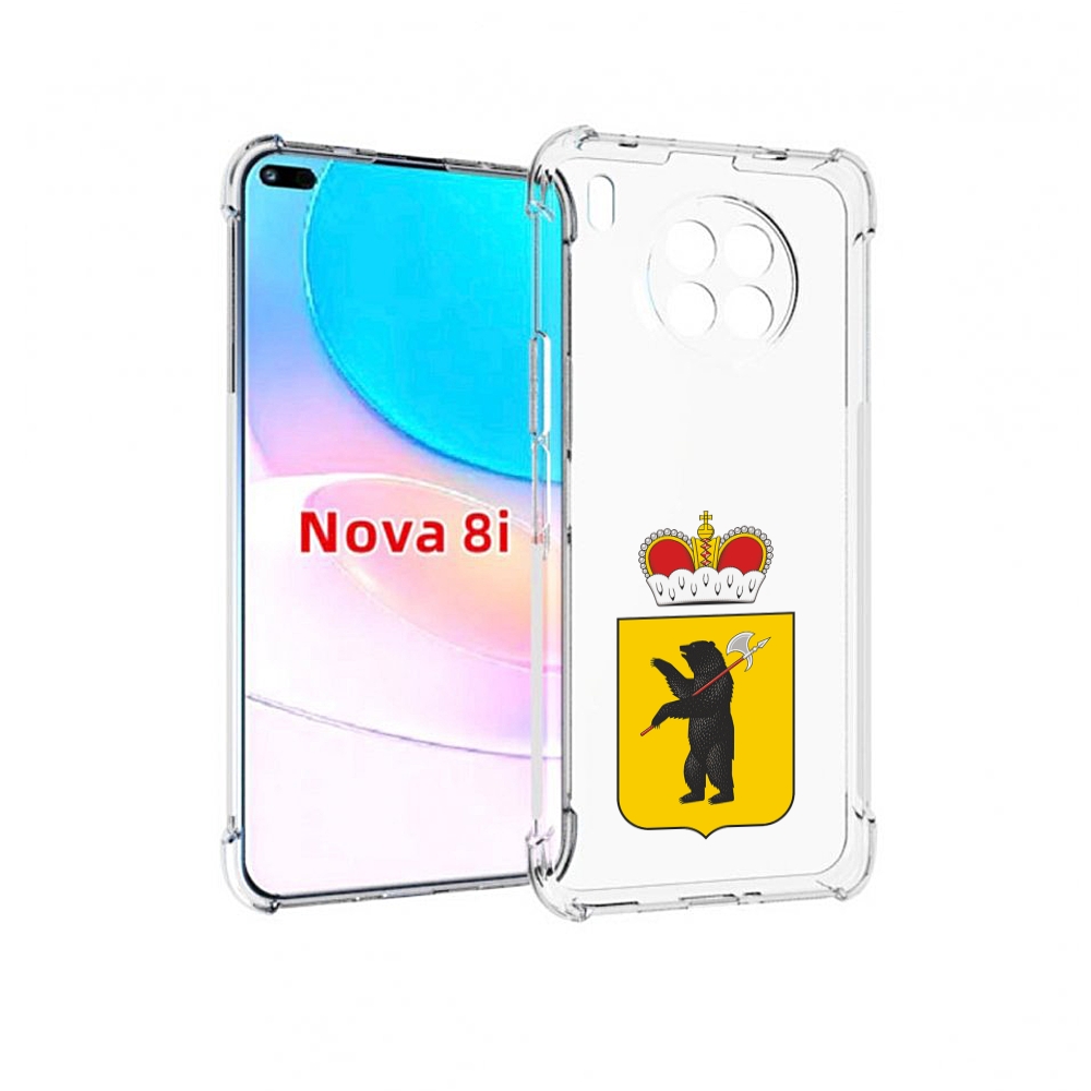 

Чехол бампер MyPads герб-ярославская-область для Huawei Nova 8i, Прозрачный, Tocco