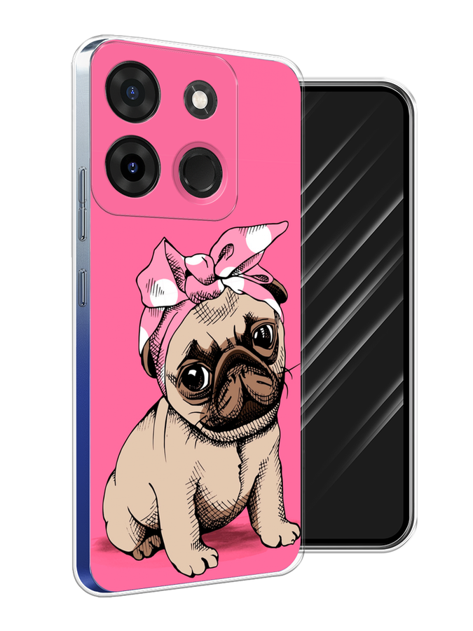 

Чехол Awog на Infinix Smart 7 Plus "Dog Pin-Up", Розовый;бежевый, 3103950-2