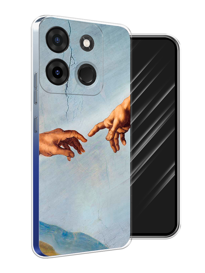 

Чехол Awog на Infinix Smart 7 Plus "Сотворение Адама", Голубой;коричневый;серый, 3103950-9