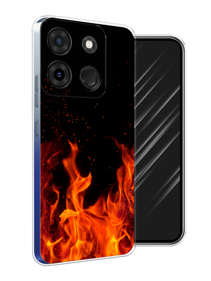 

Чехол Awog на Infinix Smart 7 Plus "Все в огне", Оранжевый;черный, 3103950-4