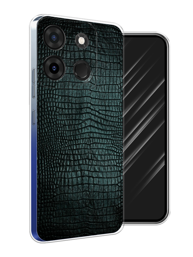 

Чехол Awog на Infinix Smart 7 Plus "Черная змея", Черный;серый;голубой, 3103950-3