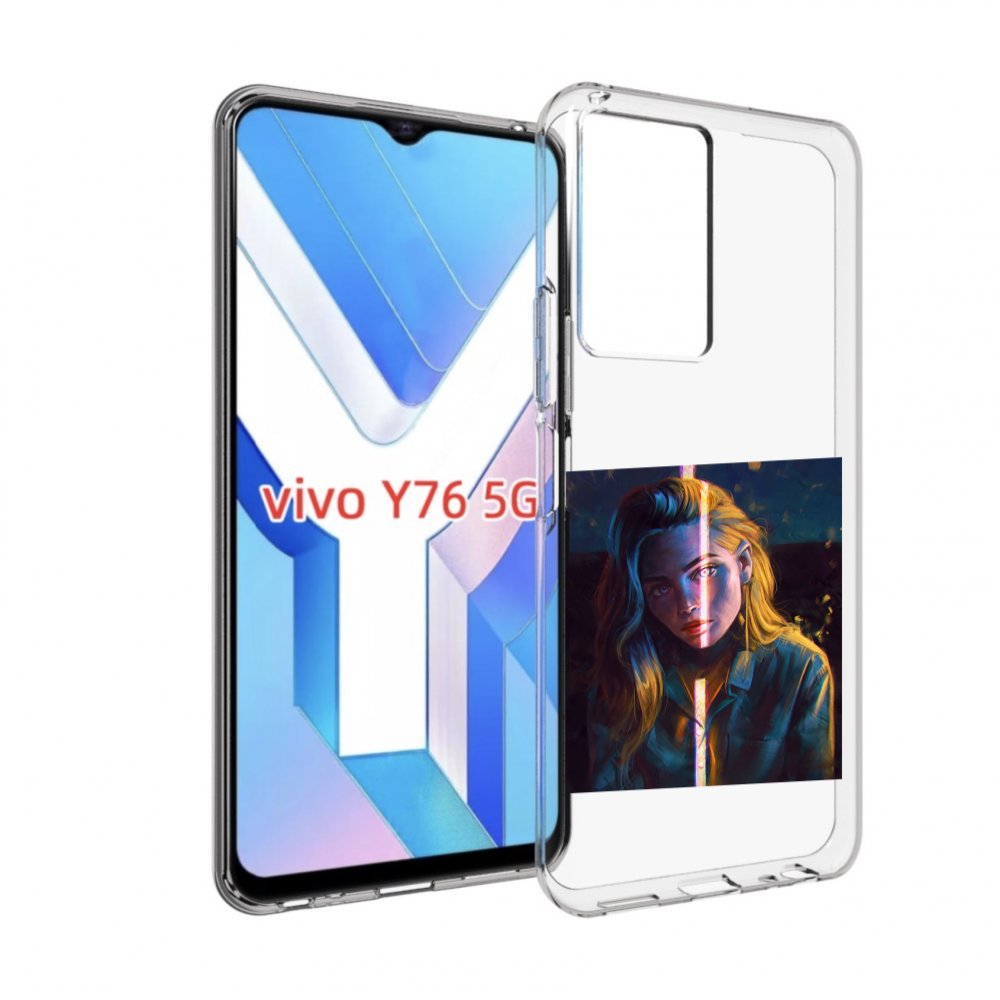

Чехол MyPads девушка-в-тени для Vivo Y76 5G, Прозрачный, Tocco