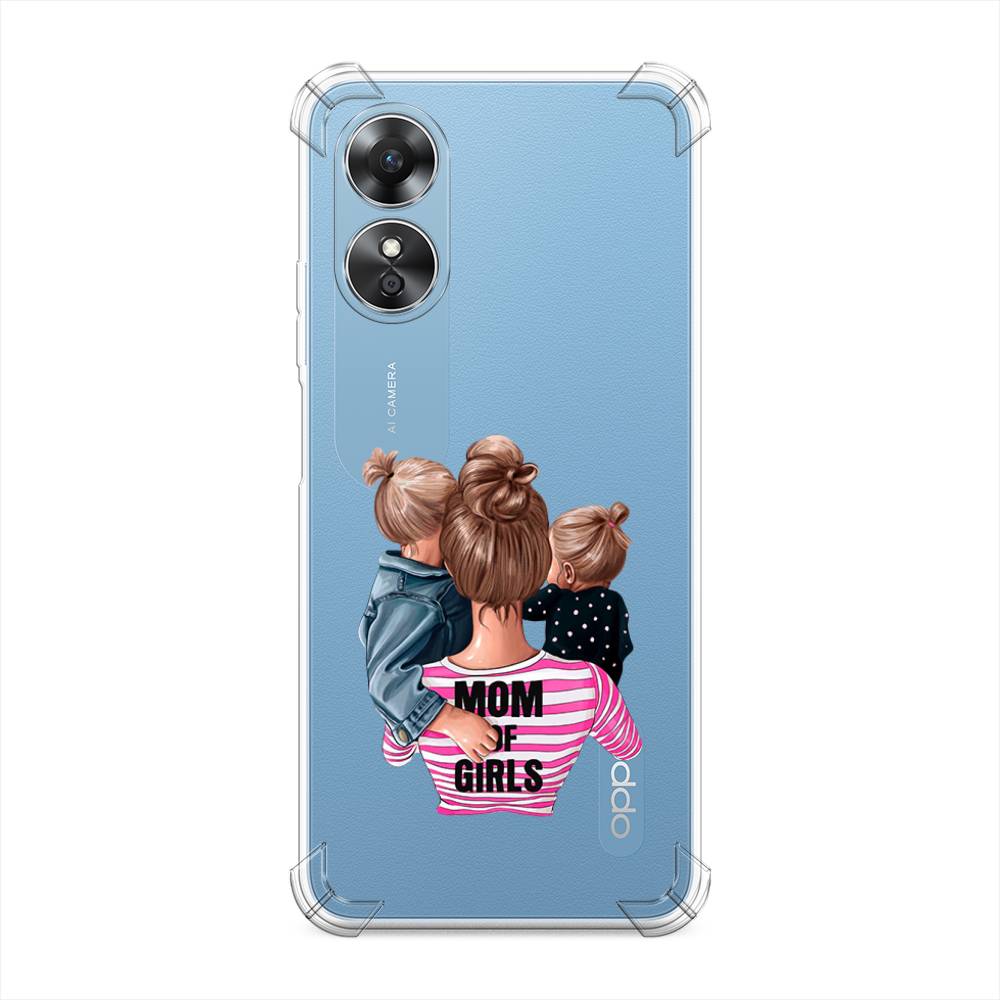 

Чехол Awog на Oppo A17 "Mom of Girls", Синий;розовый;черный, 2512051-1