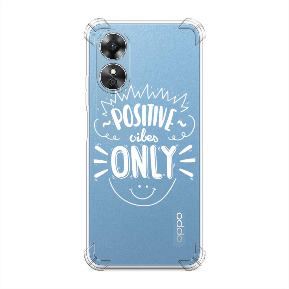 

Чехол Awog на Oppo A17 "Positive vibes only графика", Белый, 2512051-1