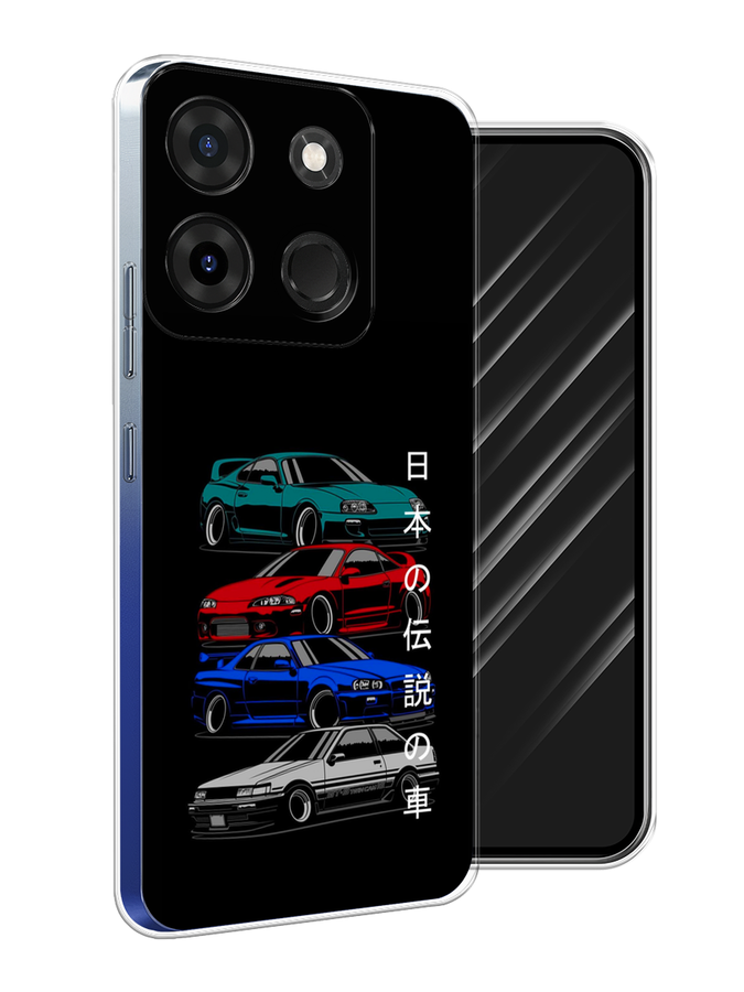 

Чехол Awog на Infinix Smart 7 Plus "JDM Legend cars", Зеленый;красный;синий, 3103950-5