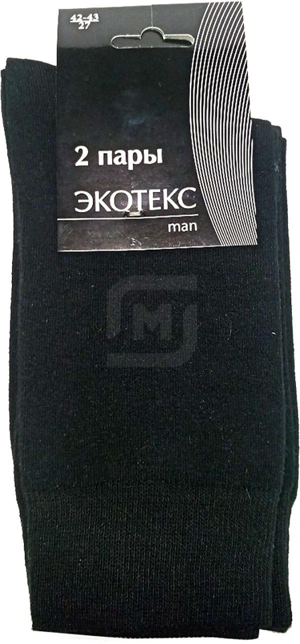 

Носки мужские Экотекс черные 27, Черный