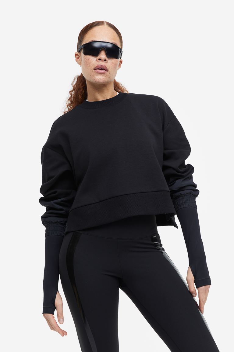 Свитшот женский H&M 1117643001 черный XL (доставка из-за рубежа)