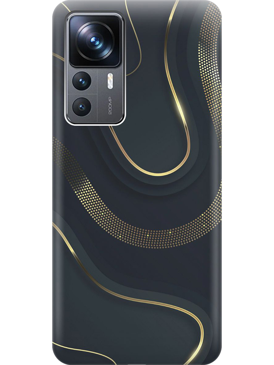 

Силиконовый чехол на Xiaomi 12T/12T Pro с принтом "Золотистые акценты", Прозрачный;золотистый;серый, 762091931
