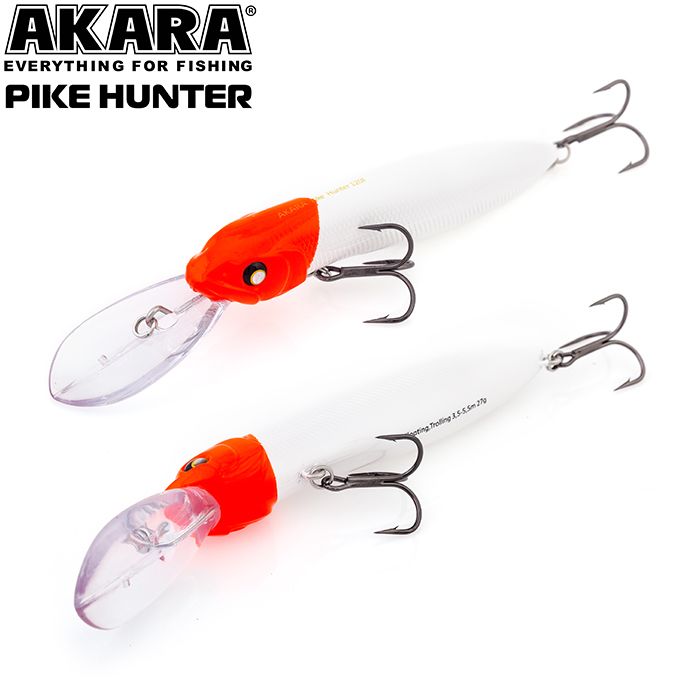 

Воблер Akara Pike Hunter 120F 27 гр 1 oz 4,7 in A1, Разноцветный, Pike Hunter