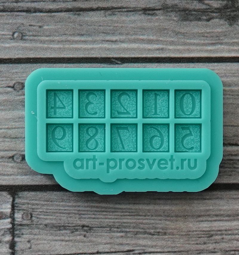 

Молд Арт-студия ПроСвет Цифры с орнаментом XS ARTMD1024, Зеленый