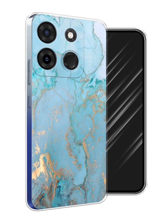 

Чехол Awog на Infinix Smart 7 Plus "Голубой мрамор рисунок", 3103950-3