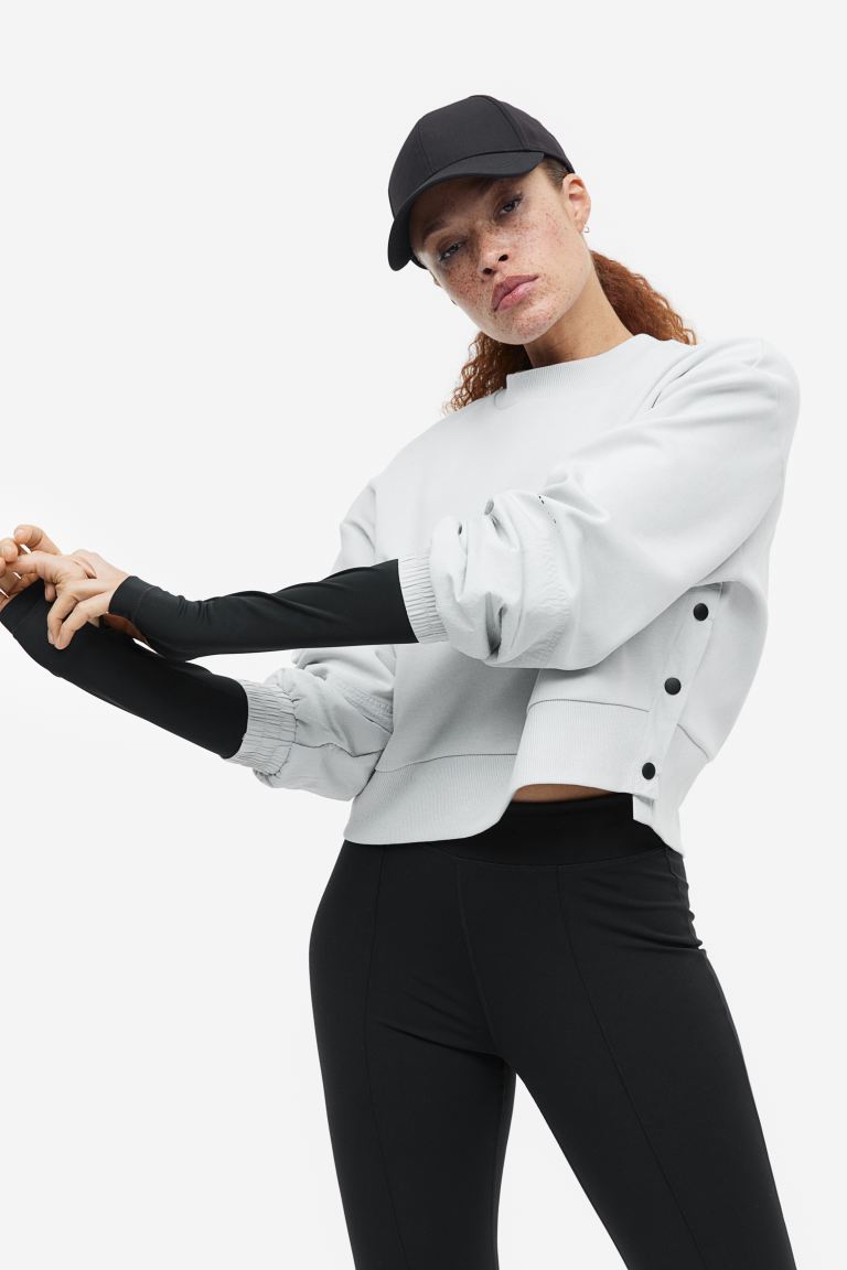 

Свитшот женский H&M 1117643002 серый 2XL (доставка из-за рубежа), 1117643002