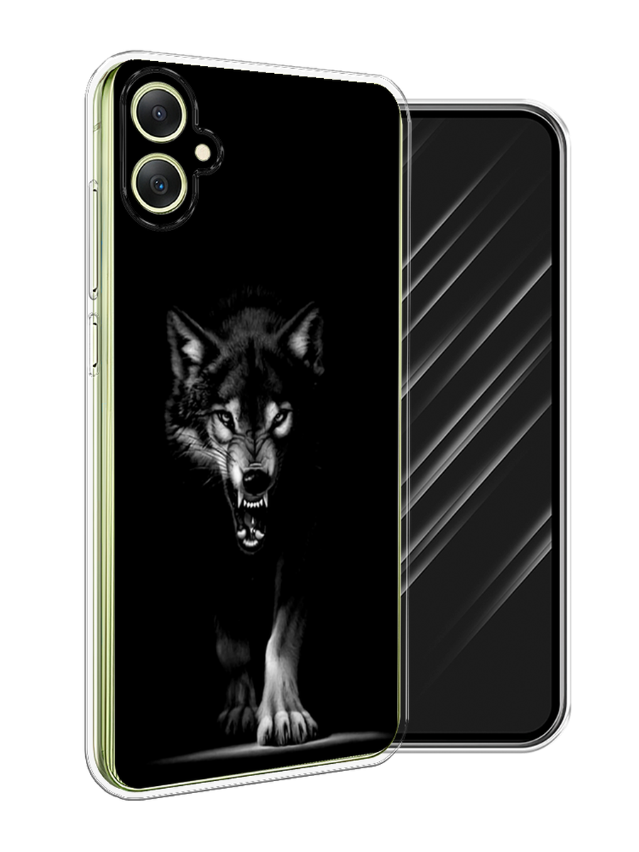 

Чехол Awog на Samsung Galaxy A06 "Волк выходит из ночи", Серый;черный;белый, 2110150-1