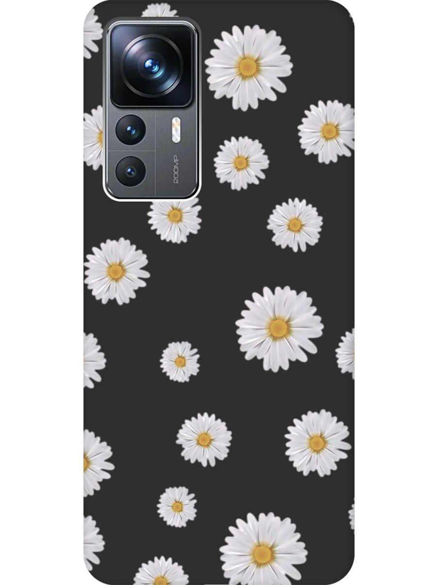 

Силиконовый чехол на Xiaomi 12T/12T Pro с принтом "Ромашки" матовый черный, Черный;прозрачный;серый, 762091921