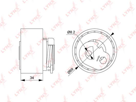 

Ролик натяжителя ремня ГРМ Citroen C5 III/C5 III Break/C6 05>14 Peugeot 407/407 SW/607 04>
