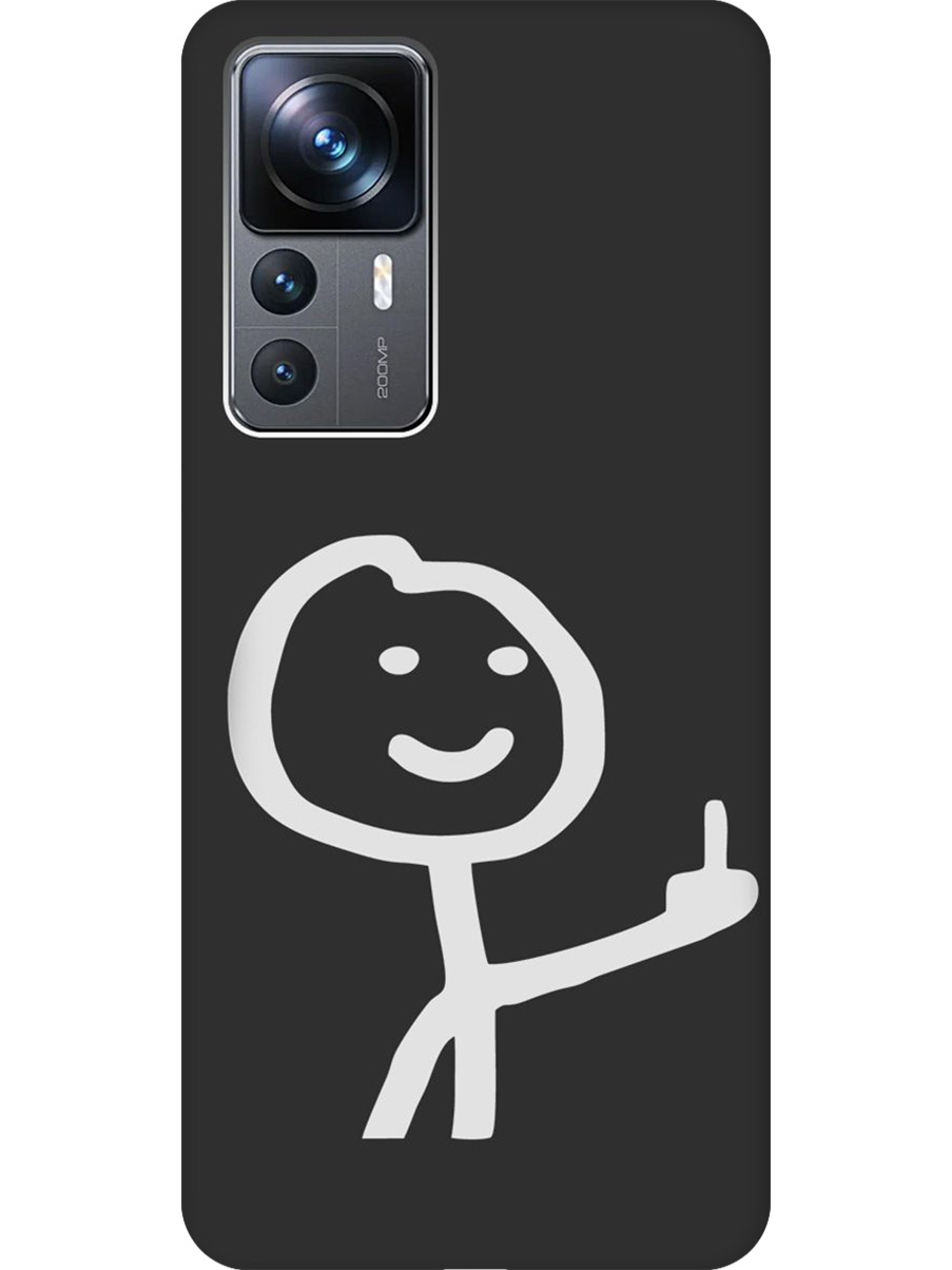 

Силиконовый чехол на Xiaomi 12T/12T Pro с принтом "Fck" матовый черный, Черный;белый;серый, 762091961