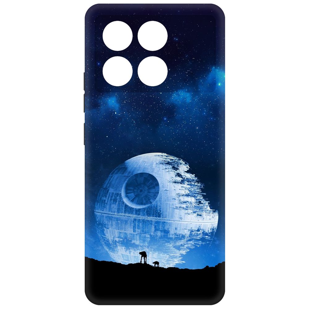 

Чехол-накладка Krutoff Soft Case Звездные Войны. Звезда смерти для Poco X6 Pro, Черный