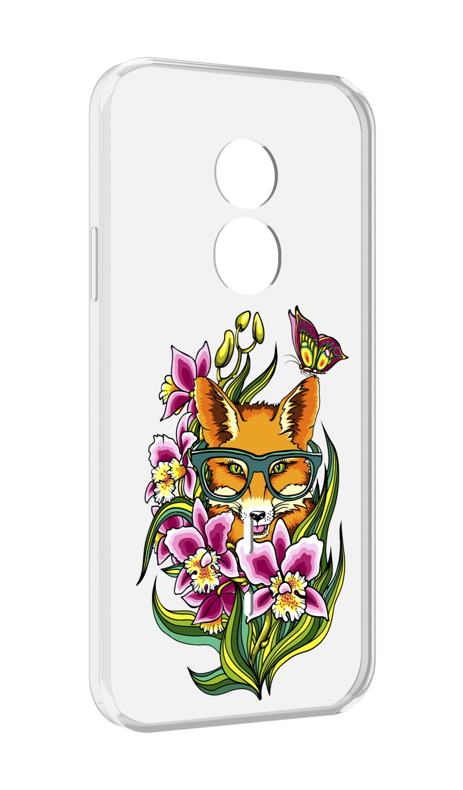 

Чехол MyPads Лиса в цветах для Doogee S51, Прозрачный, Tocco